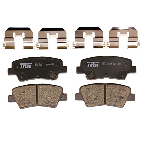 TRW Pro TRC1812 Disc Brake Pad Set For Hyundai Elantra 2017-2020, Rear, And Other Applications - Image 1