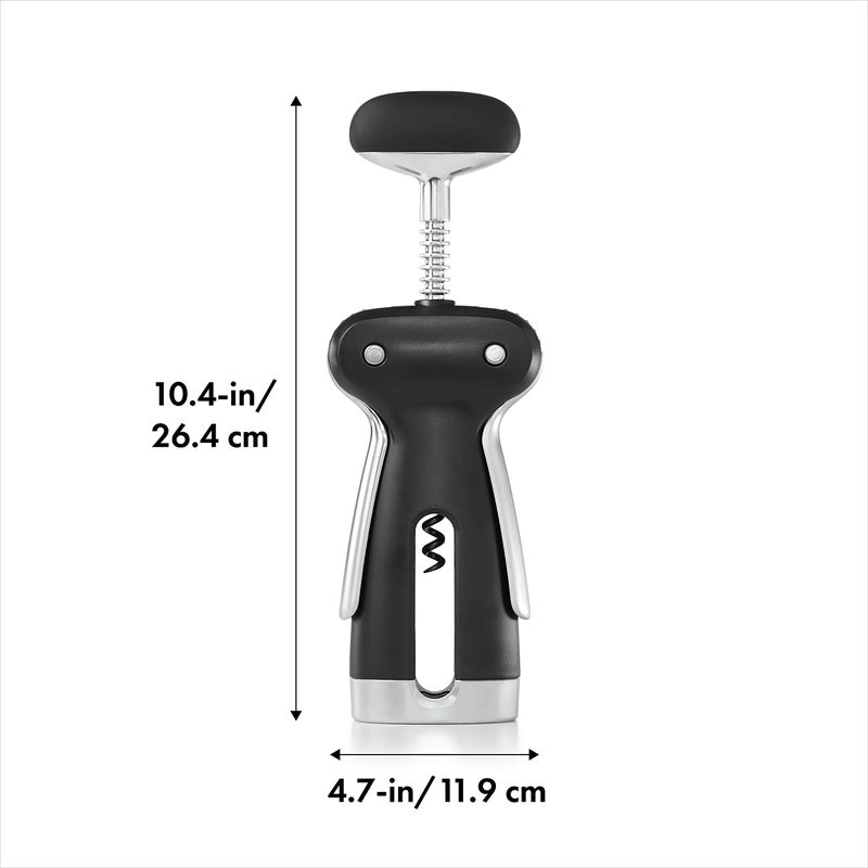 OXO SteeL Winged Corkscrew with Removable Foil Cutter - Image 2