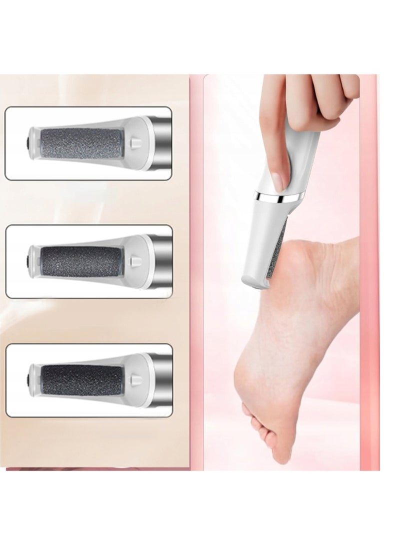 AiQi Electric Foot Care Set | 3-Speed Callus Remover with Multiple Rollers | USB Rechargeable & Washable | Complete Home Pedicure Kit - Image 3