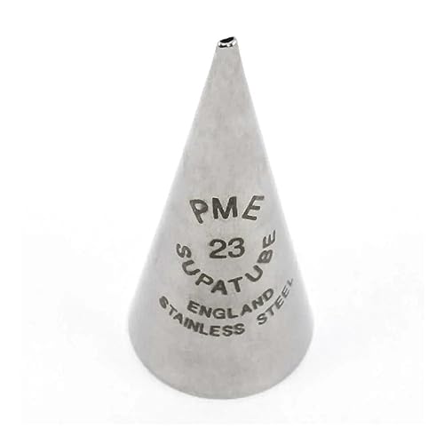 PME Seamless Stainless Steel Fine Calligraphy Supatube, Decorating Tip, no. 23 - Image 1