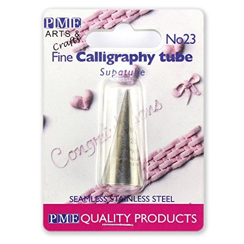 PME Seamless Stainless Steel Fine Calligraphy Supatube, Decorating Tip, no. 23 - Image 3