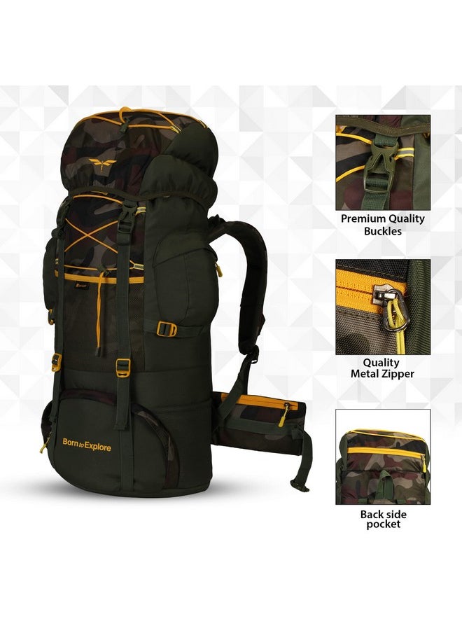 Impulse Impulse Rucksack Bags 75 Litres Large Size Travel Bag For Men Tourist Bag For Travel Backpack For Hiking Trekking Bag For Men Camping Banyan Camo Bag With 1 Year Warranty  - Image 3
