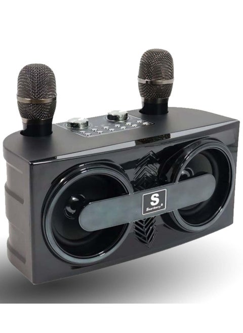 Smartbarry M25 Karaoke Speaker with Dual Wireless Microphones – High-Quality Sound System for Music and Fun