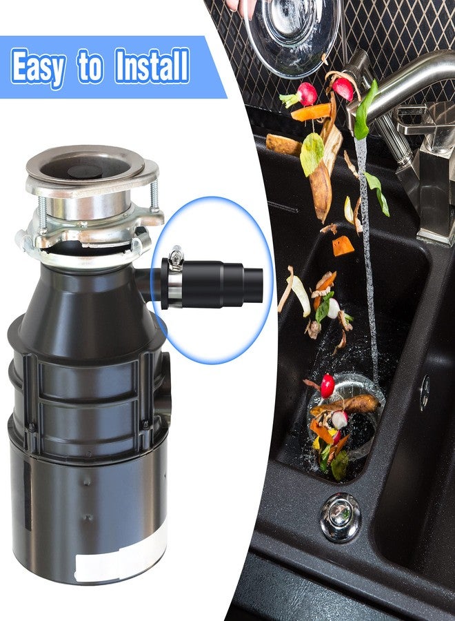 Dreyoo 2 Set Dishwasher Drain Hose Adapter Compatible with Insinkerator Garbage Disposals, Dishwasher Hose Connector Include Inlet Connector, Clamp and Spring Clamps - Image 2