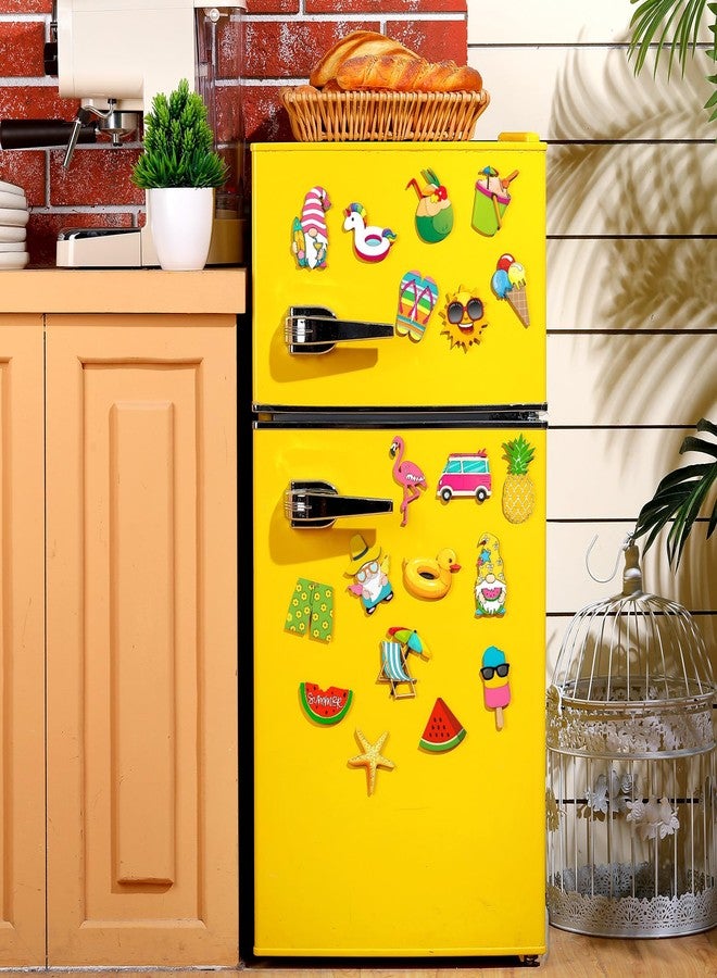 Relaxweex 24 Pcs DIY Summer Wooden Magnets, Wood Painting Art Crafts for Kids, Fridge Magnets Craft Kits for Boys Toddler Girls Activities Gifts School Home Party - Image 4