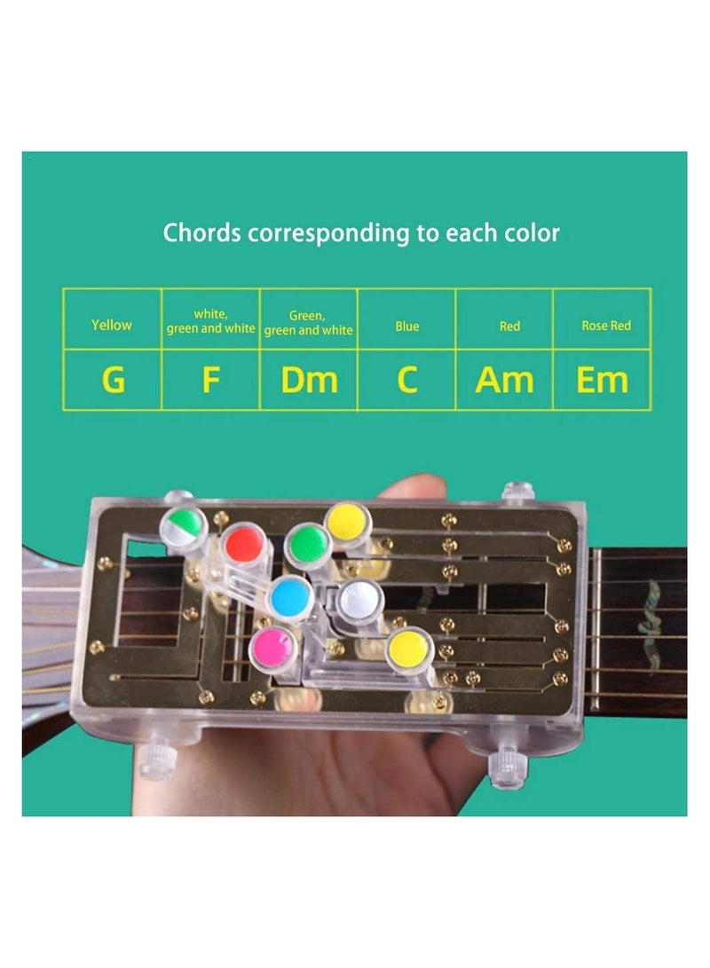 SOLARAE أدوات تعلم الأوتار بمفتاح واحد، للمبتدئين في الجيتار، نظام تعلم الجيتار، أداة مساعدة للتدريب مع 6 أوتار عالمية، للبالغين والأطفال، للمبتدئين، لجميع ماركات الجيتارات الشعبية - Image 5