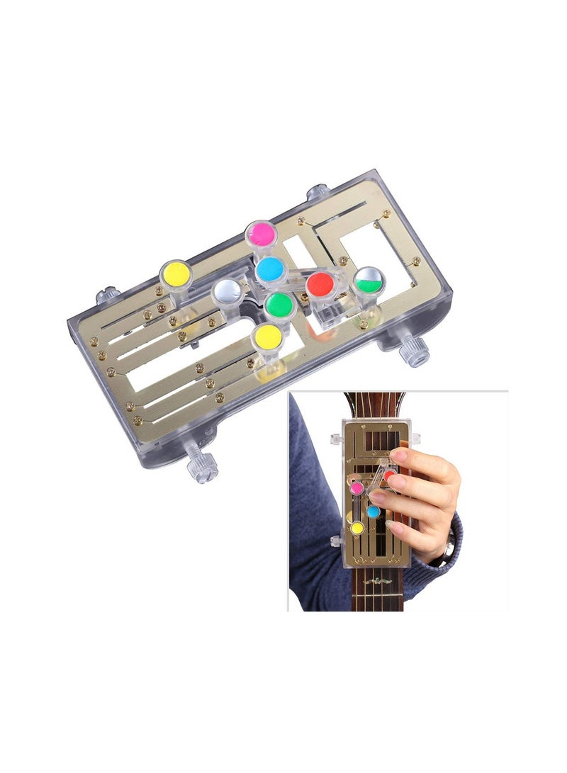 SOLARAE أدوات تعلم الأوتار بمفتاح واحد، للمبتدئين في الجيتار، نظام تعلم الجيتار، أداة مساعدة للتدريب مع 6 أوتار عالمية، للبالغين والأطفال، للمبتدئين، لجميع ماركات الجيتارات الشعبية - Image 1