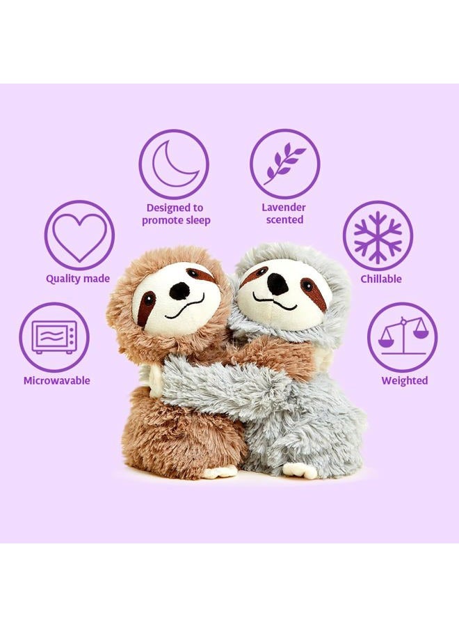 Warmies Hugs Sloth Microwavable, Hot or Cold for Cool Relaxation and Warm Relief, Lavender Scented Cozy Plush Animal - Image 2