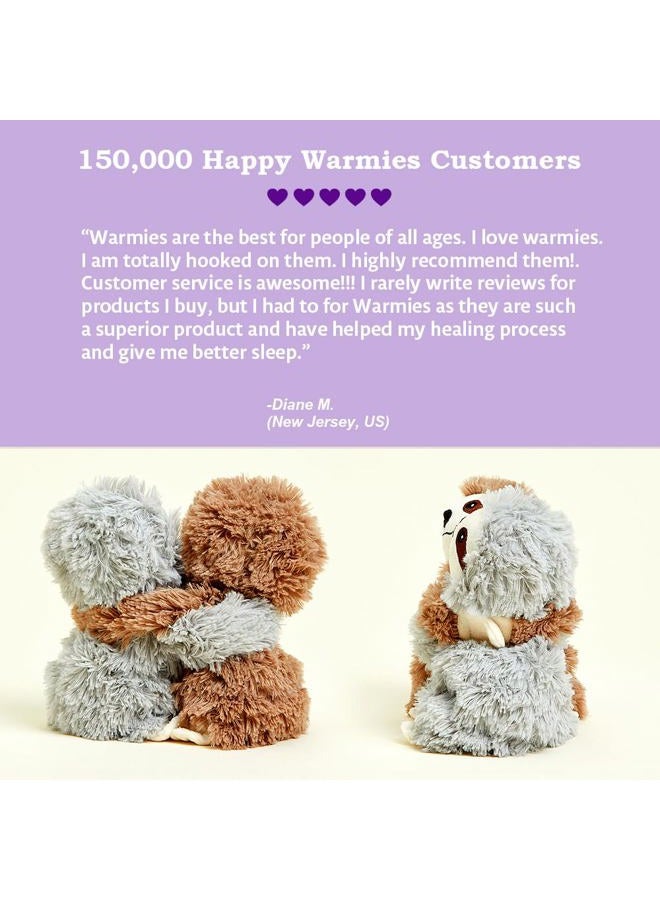 Warmies Hugs Sloth Microwavable, Hot or Cold for Cool Relaxation and Warm Relief, Lavender Scented Cozy Plush Animal - Image 5