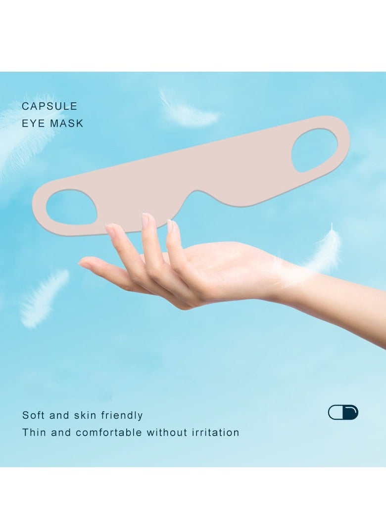 Generic - 2pcs sleeping eye mask, capsule eye mask, skin-friendly, breathable and light-blocking, portable and compact for travel - Image 1