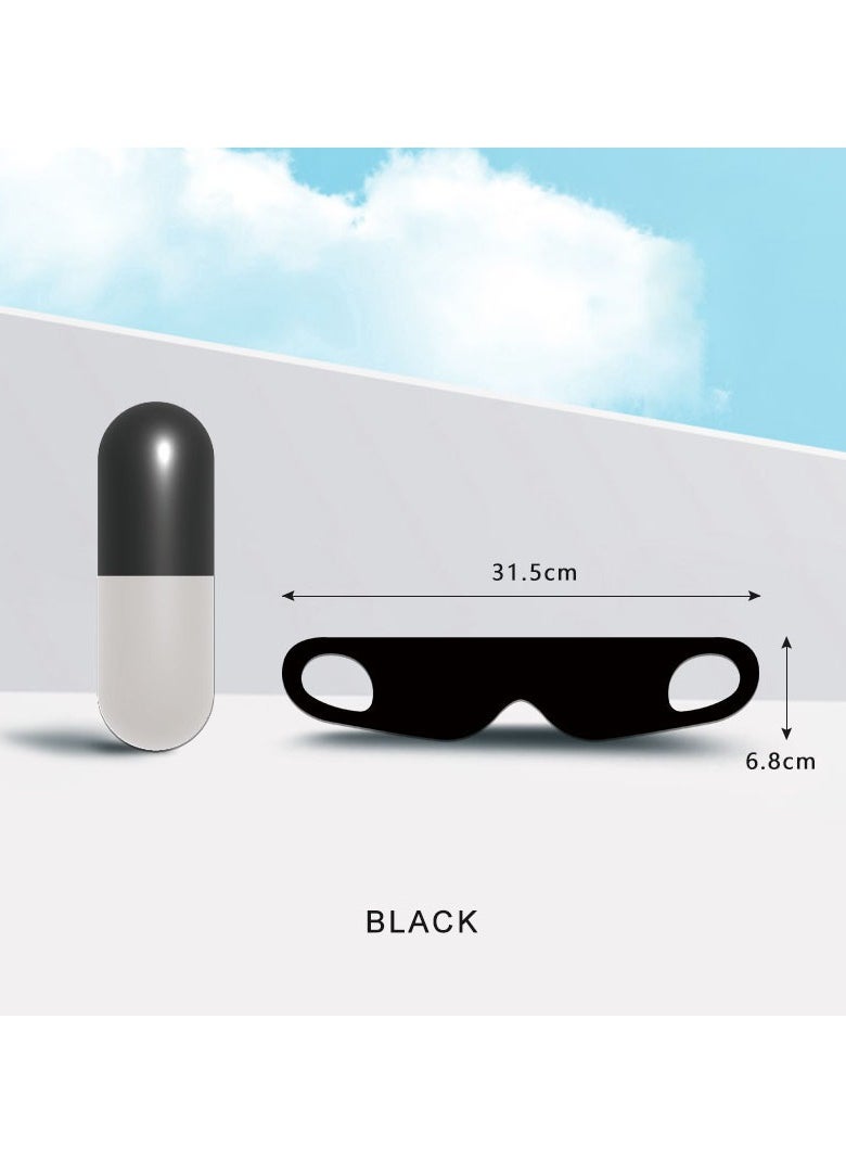 Generic - 2pcs sleeping eye mask, capsule eye mask, skin-friendly, breathable and light-blocking, portable and compact for travel - Image 1