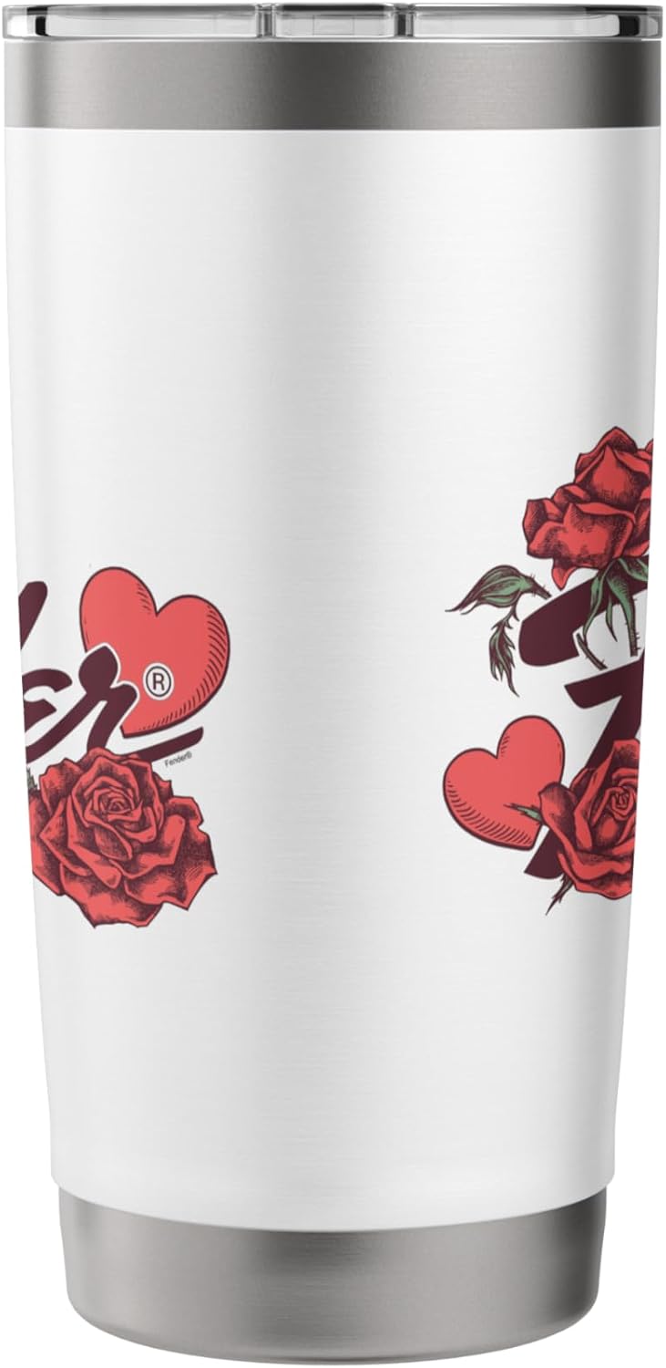 FENDER Fender Valentines Day Roses And Hearts Decorated Logo Stainless Steel Insulated Tumbler  - Image 2