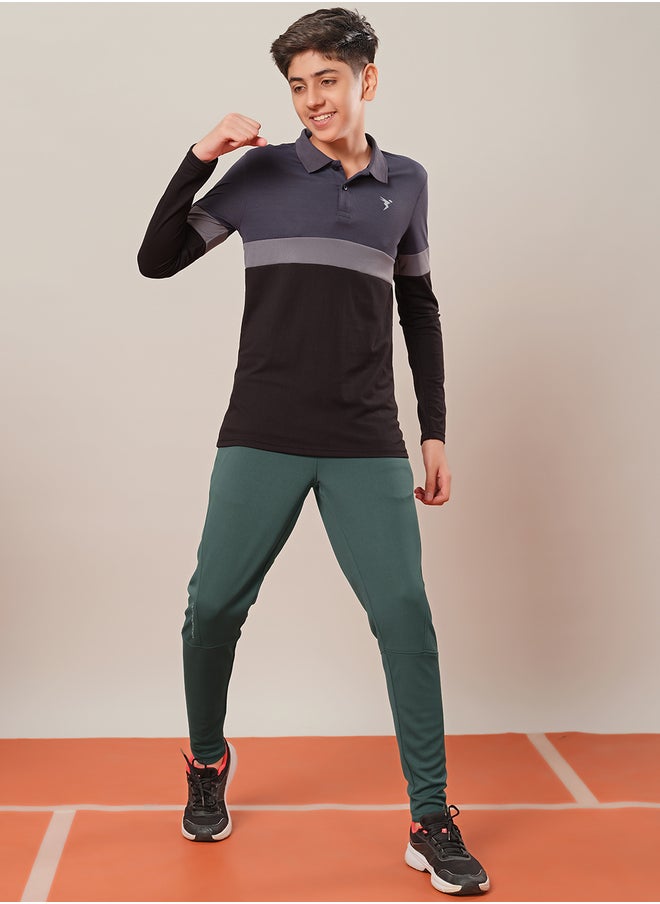 Technosport Solid Drawstring Waistband Track Pants  - Image 5