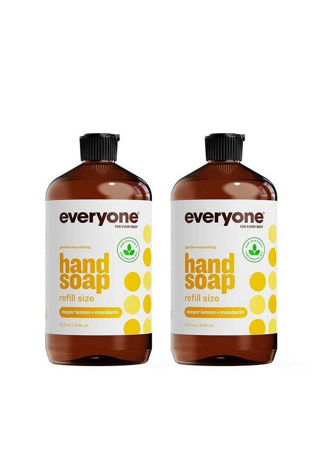 Everyone Liquid Hand Soap Refill 32 Ounce (Pack Of 2) Meyer Lemon And Mandarin Plantbased Cleanser With Pure Essential Oils  - Image 1