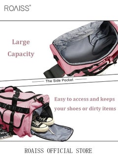 roaiss Large-Capacity Travel Bag Men's Short-Distance Luggage Backpack College Students Boarding Backpack Dry and Wet Separation Fitness Bag  - Image 3