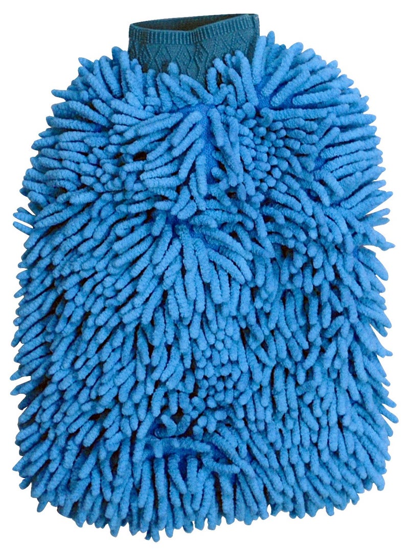 STAR BRITE Microfiber Reggae Wash Mitt (Blue) (040105) - Image 1
