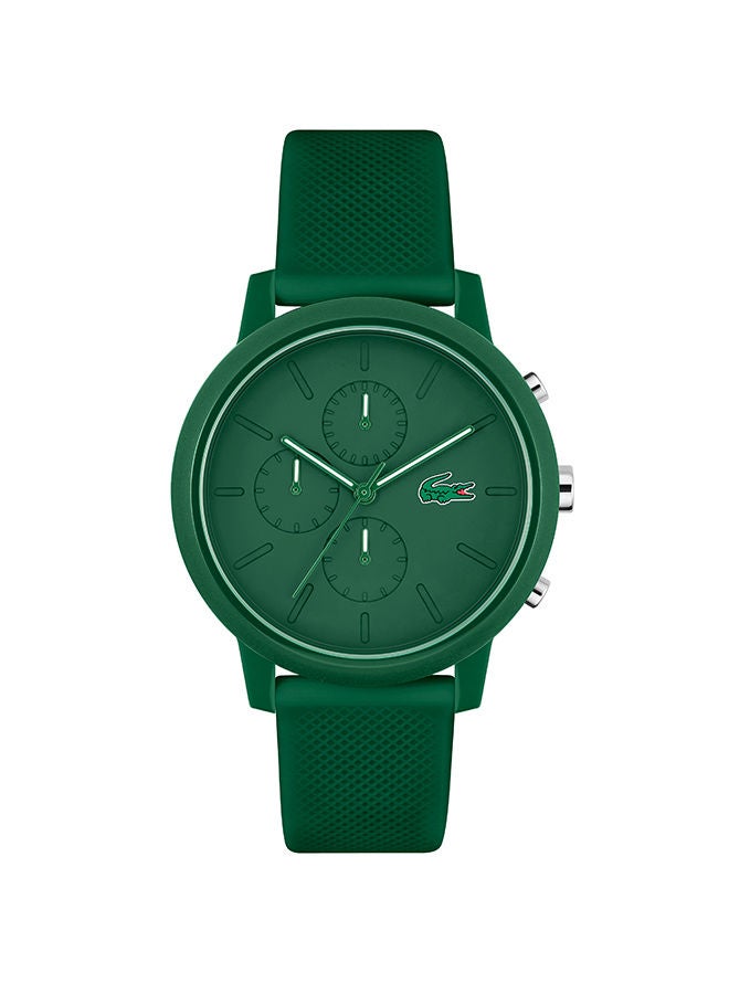 LACOSTE Men's Chronograph Round Shape Silicone Wrist Watch 2011245 - 43 Mm - Image 1