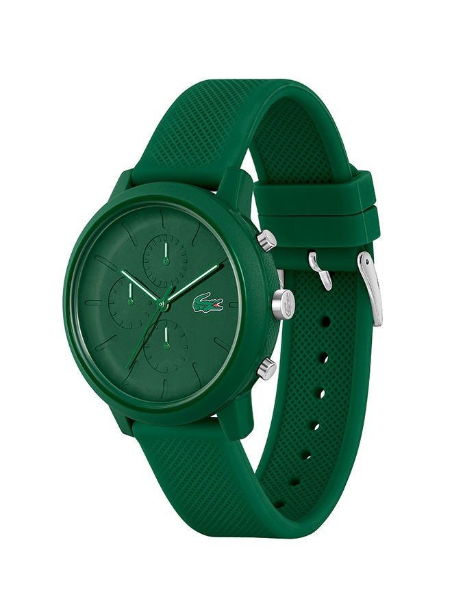 LACOSTE Men's Chronograph Round Shape Silicone Wrist Watch 2011245 - 43 Mm - Image 3