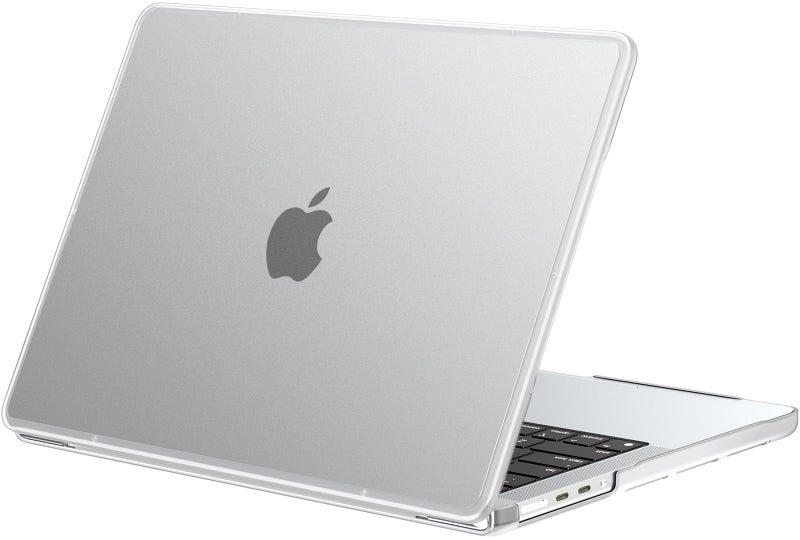 BlueSwan AntiCracking Hard Shell Case Compatible with MacBook Pro 14inch M5 2026 20252021 Release M4 M3 M2 M1 ProMax Chip AntiFingerprint Soft TPU Bumper Frosted White - Image 2