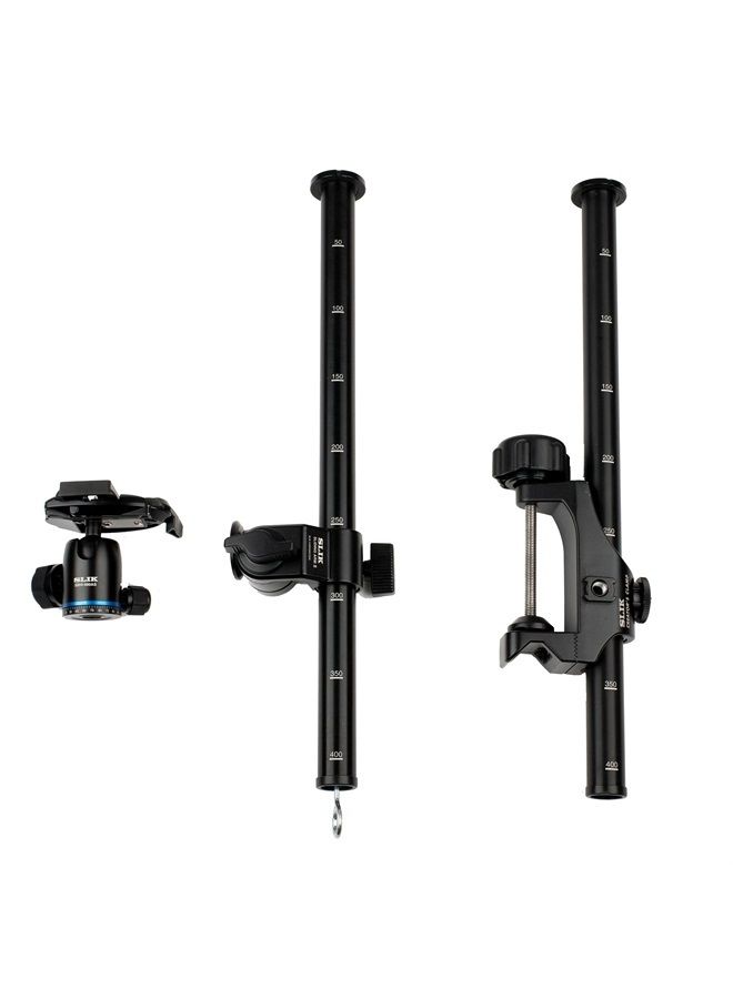 SLIK Creator's Series: Complete Studio Kit w/Clamp, Sliding Arm II, and SBH400 Ball Head, Black (618-762) - Image 2
