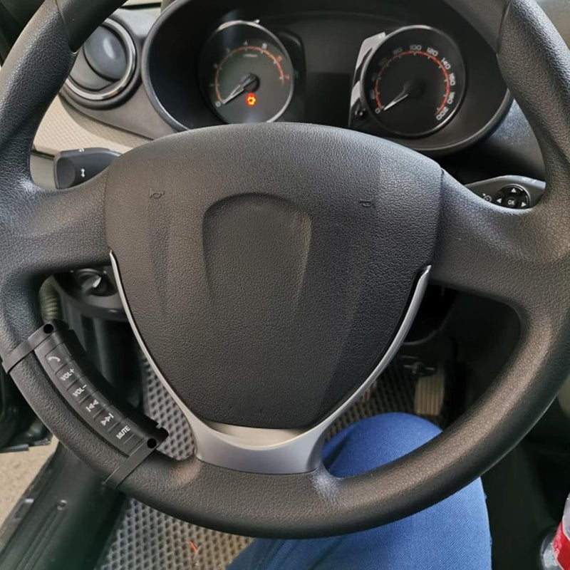 comfrt Steering Wheel Buttons Remote Control, Universal Multifunction ABS PU Black Steering Wheel Button of The Remote Control for All 2 Din DVD Controller Players - Image 3