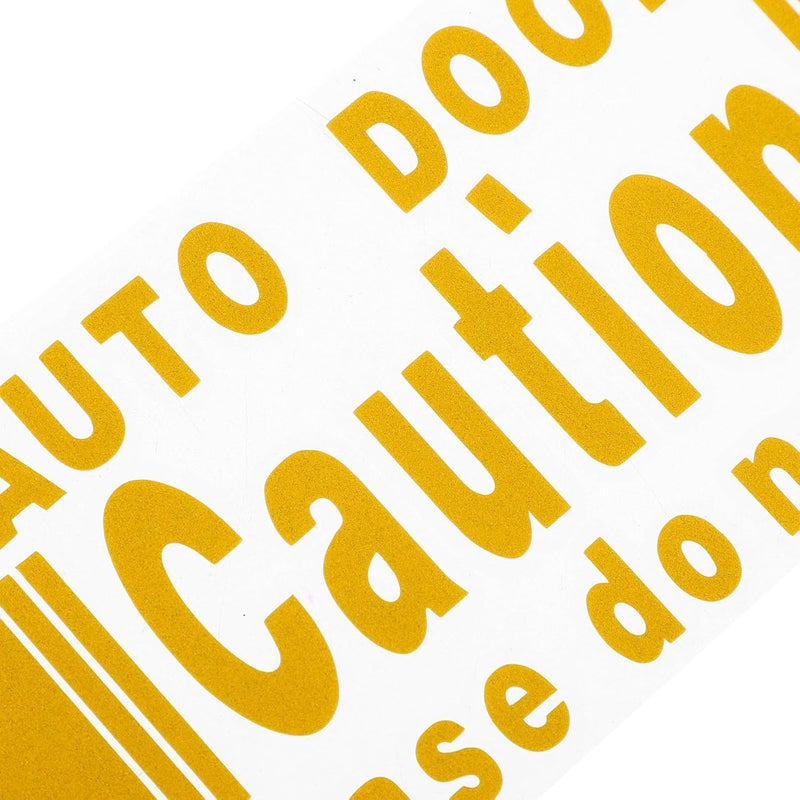 2pcs Caution Automatic Door Stickers Car Door Open Warning Decals Vehicle Safety Warning Stickers for Cars Exterior Use - Image 3