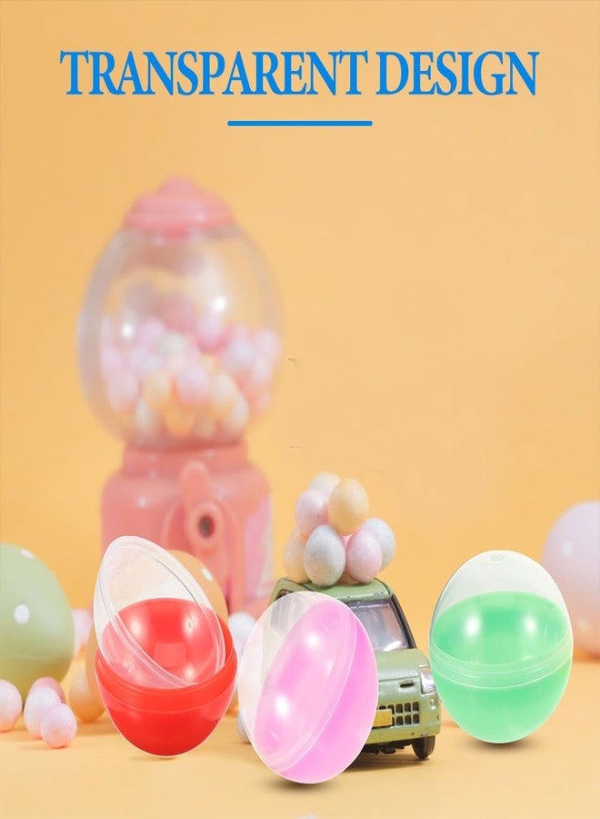 OATIPHO 100 Pcs Colored Translucent Capsules 1.77 Inch Empty Round Plastic Containers For Vending Machines Party Favors DIY Prize Fillable Toys Bulk Assorted - Image 4