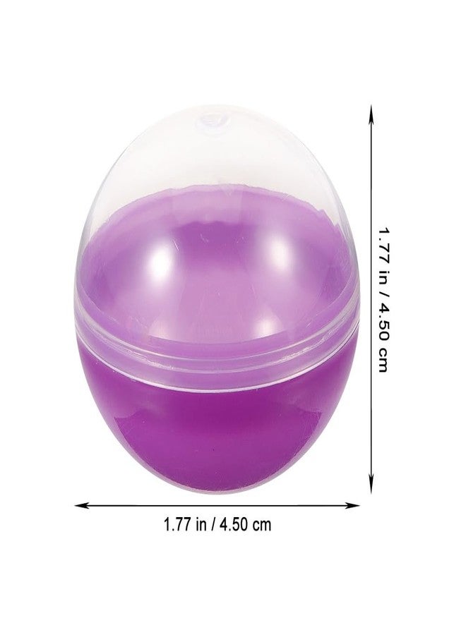 OATIPHO 100 Pcs Colored Translucent Capsules 1.77 Inch Empty Round Plastic Containers For Vending Machines Party Favors DIY Prize Fillable Toys Bulk Assorted - Image 3