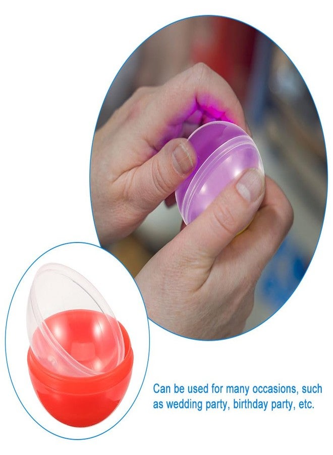 OATIPHO 100 Pcs Colored Translucent Capsules 1.77 Inch Empty Round Plastic Containers For Vending Machines Party Favors DIY Prize Fillable Toys Bulk Assorted - Image 2