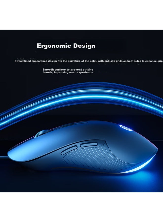 HP Hp M280 Wired Mouse Home Office Laptop Desktop Computer Ergonomic Gaming Mouse Gun Gray  - Image 2