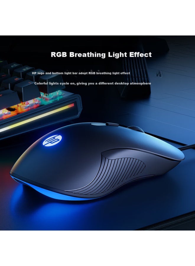 HP Hp M280 Wired Mouse Home Office Laptop Desktop Computer Ergonomic Gaming Mouse Gun Gray  - Image 4