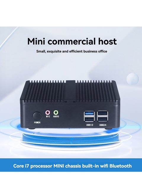 Mini commercial host i7 processor built-in WiFi Bluetooth 8-port full interface office artifact compact and efficient office computer