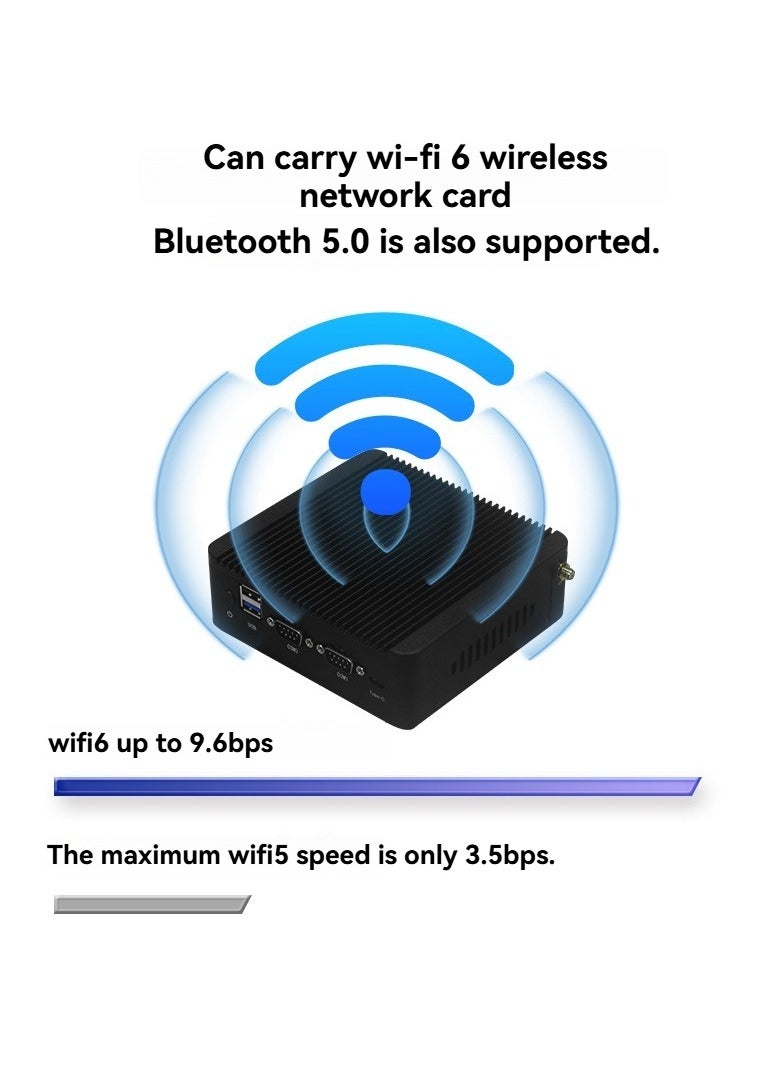 M MIAOYAN Mini commercial host i7 processor built-in WiFi Bluetooth 8-port full interface office artifact compact and efficient office computer  - Image 3