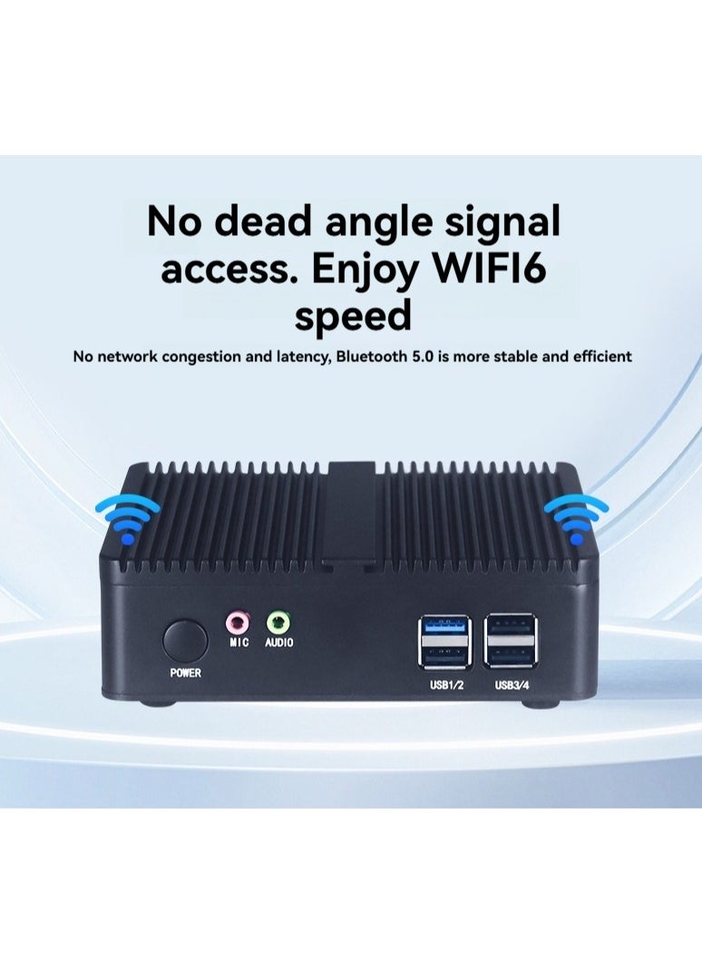 Mini commercial host i7 processor built-in WiFi Bluetooth 8-port full interface office artifact compact and efficient office computer