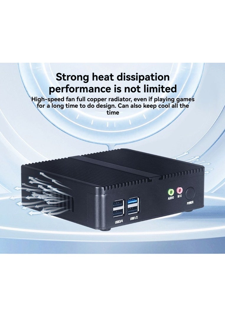 Mini commercial host i7 processor built-in WiFi Bluetooth 8-port full interface office artifact compact and efficient office computer