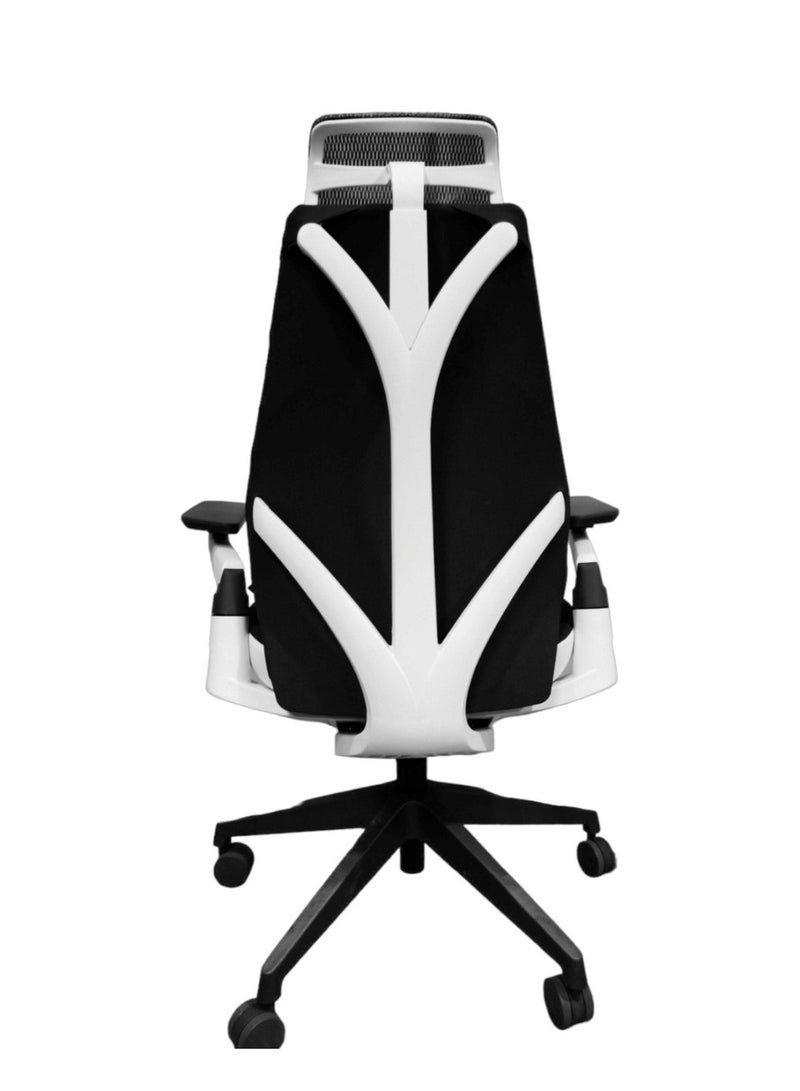 Generic Dazzle - Office Chair - Black (West skin head pillow, soft adhesive high stretch sponge and mesh back, high density shaped sponge seat, mesh base, 4D handrail, nylon 5 star foot tripod)  - Image 2