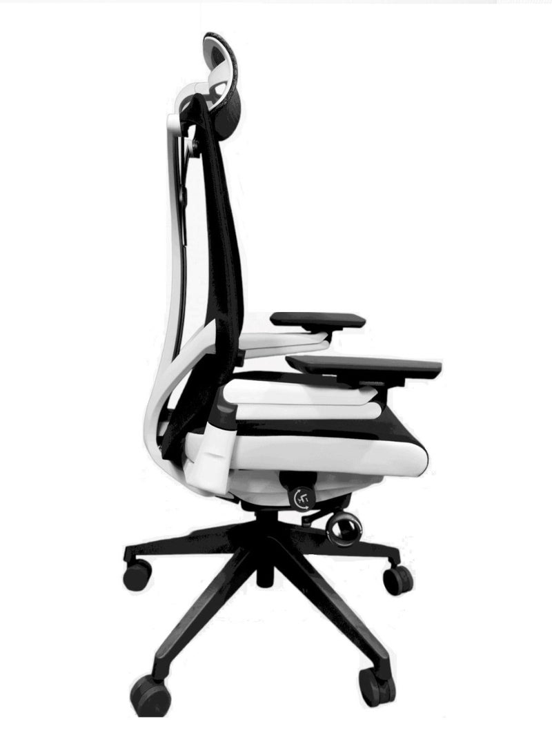 Generic Dazzle - Office Chair - Black (West skin head pillow, soft adhesive high stretch sponge and mesh back, high density shaped sponge seat, mesh base, 4D handrail, nylon 5 star foot tripod)  - Image 3