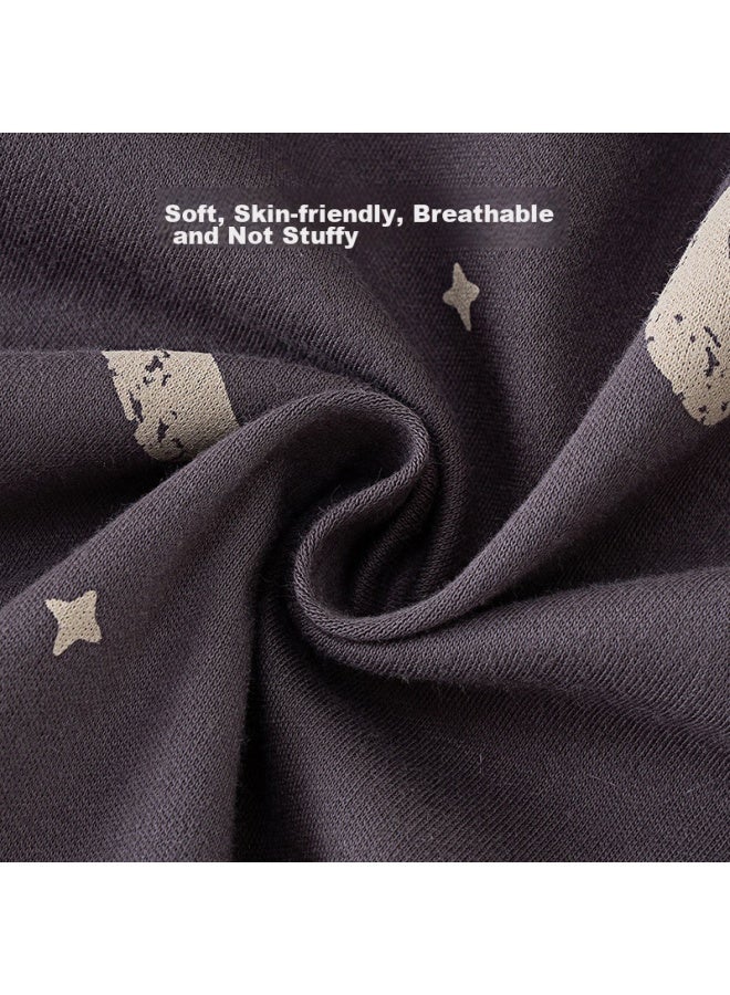 Shu Beiyi Shubeyi Baby Clothes, Newborn Onesie, Belly Protection, New Year Style, Infant Full Moon Baby Romper, Crawling Suit, Gray, Size 73 - Image 4