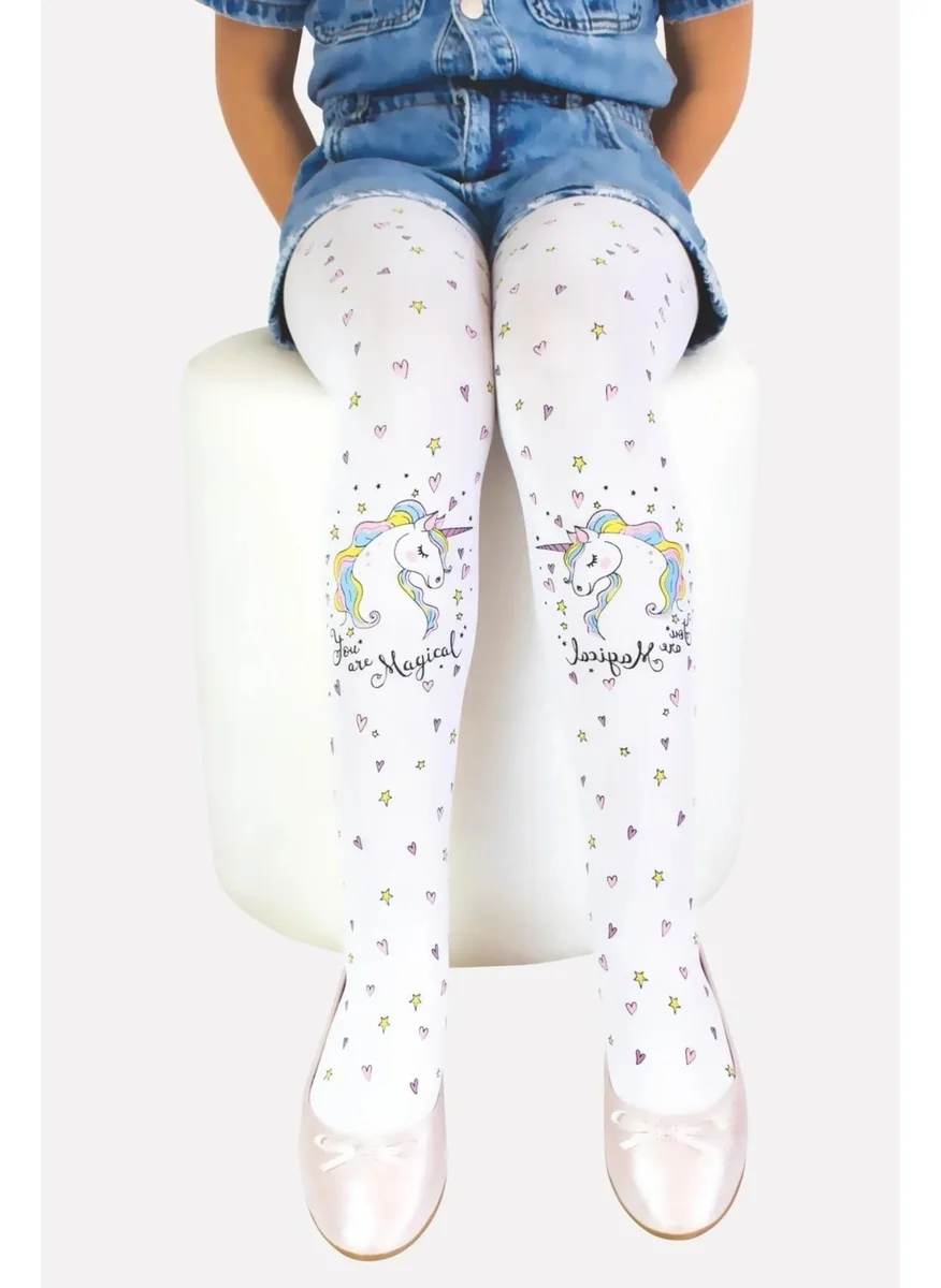 DayMod Vera Unicorn Patterned Children's Tights