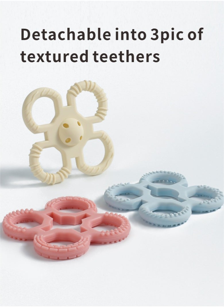 HieerBus Baby Teething Toys, Silicone Teether Relief Soothing Sore Gums, Baby Chew Toys, Baby Toys More than 4 months  - Image 2