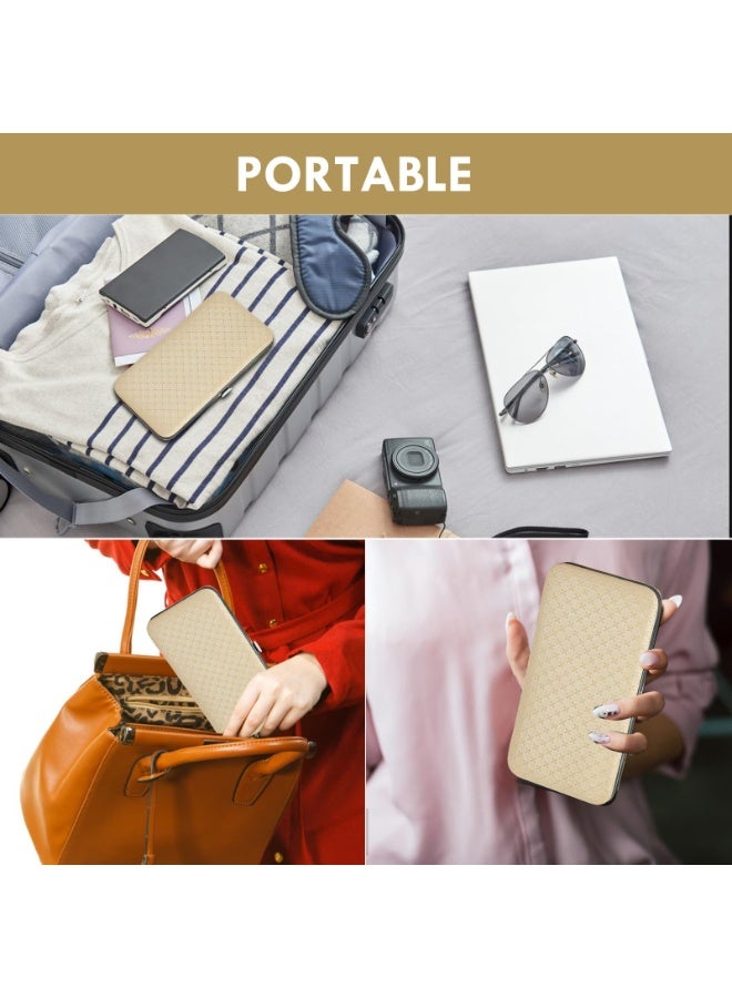 DOUGEI Manicure Set - 19 in 1 Professional Nail Clippers Pedicure Kit, Manicure Tool Kit, Stainless Steel Facial Grooming Set Kit, Gift Idea for Women, Men, Girls, Teens, Beige - Image 5