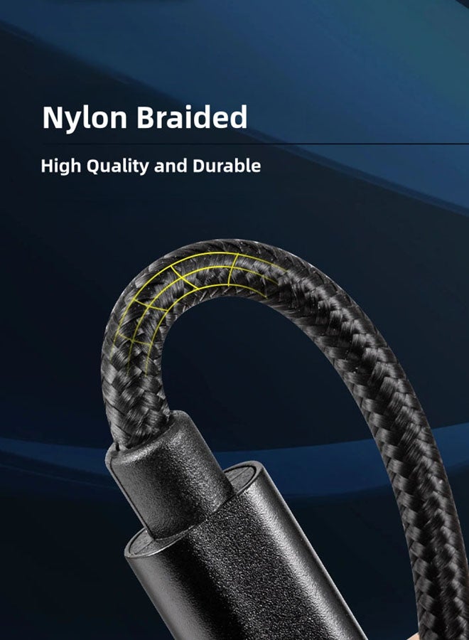 SJet USB C Cable 3M 10ft, Long Braided Power Type C Cable USB C to USB C PD Fast Charging Cable 60W USB-IF Certified for iPhone 16 Series, MacBook, iPad, Samsung, XiaoMi, Mobile, Laptop,  Switch,PS5, Camera, DJ Pocket - Image 3