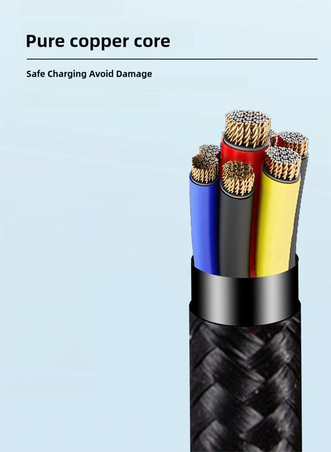 SJet USB C Cable 3M 10ft, Long Braided Power Type C Cable USB C to USB C PD Fast Charging Cable 60W USB-IF Certified for iPhone 16 Series, MacBook, iPad, Samsung, XiaoMi, Mobile, Laptop,  Switch,PS5, Camera, DJ Pocket - Image 4