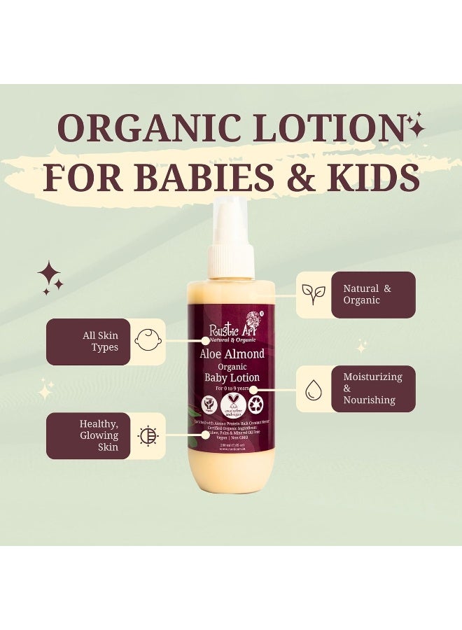 راستيك أرت كريم لوشن للأطفال بالصبار واللوز العضوي من روستك آرت (150 مل) - Image 3