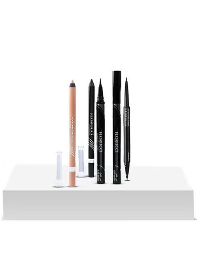 فلوروتشي مجموعة المكياج أقلام الحواجب والكحل - Image 1