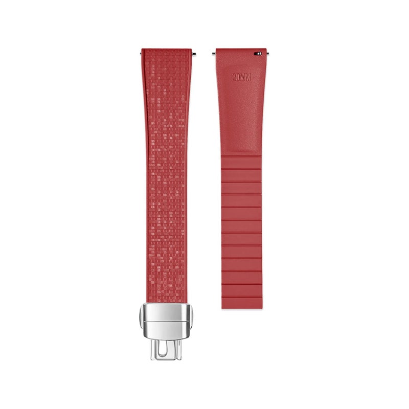 Bluejw CTSizable Mosaic Pattern Fluoroelastomer Watch Band – Replace the Watch Strap for 18mm 19mm 20mm 21mm 22mm Universal Luxury Watches - Image 1