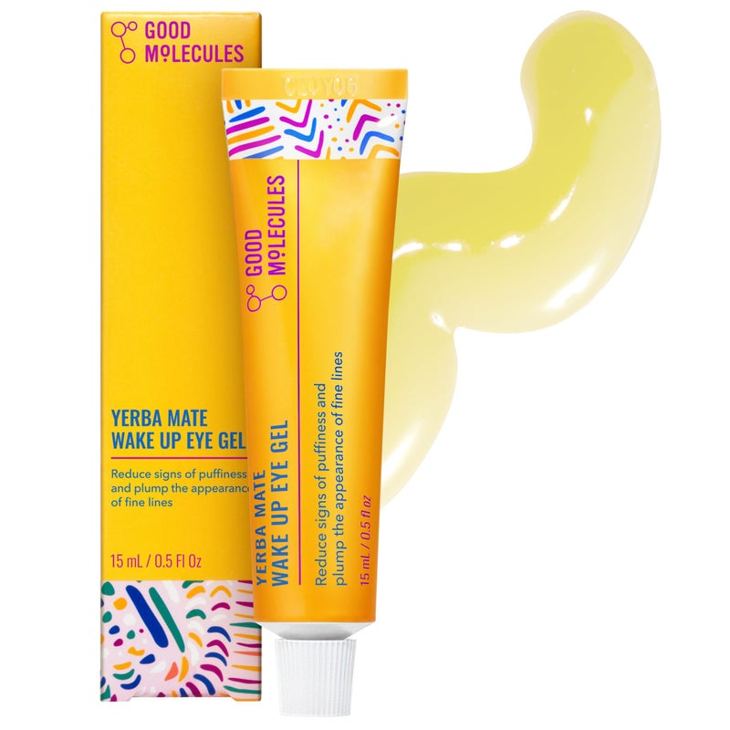 Good Molecules جل العيون Good Molecules Yerba Mate Wake Up - Yerba Mate وحمض الهيالورونيك والكافيين لترطيب البشرة وتقليل الانتفاخ والتورم - العناية بالبشرة للوجه - Image 1