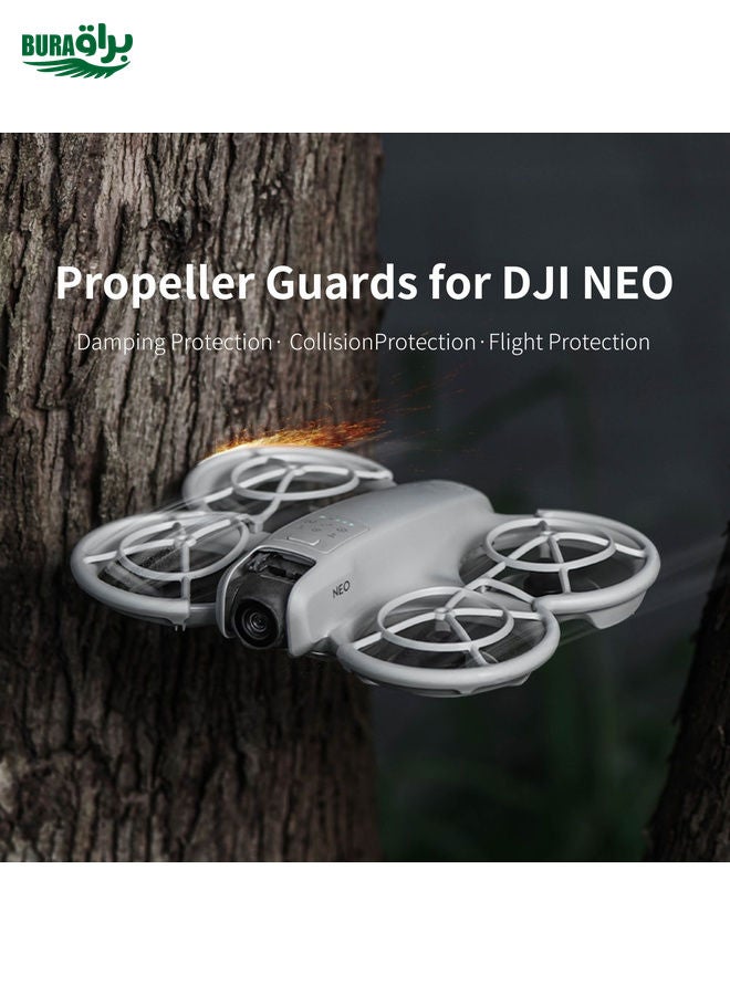 براق ل DJI Neo Startrc Propeller Propeller Guard Rings anti-tolision (Orange) - Image 2