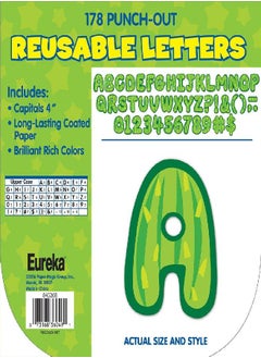EUREKA Eureka Cactus Themed Punch Out Letters for Classroom Decoration, 178pc, 4'' H, A Sharp Bunch Cactus Letters (845268)  - Image 3