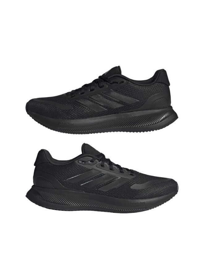 Adidas Runfalcon 5 Black Running Shoes For Men 6.5 - Image 1